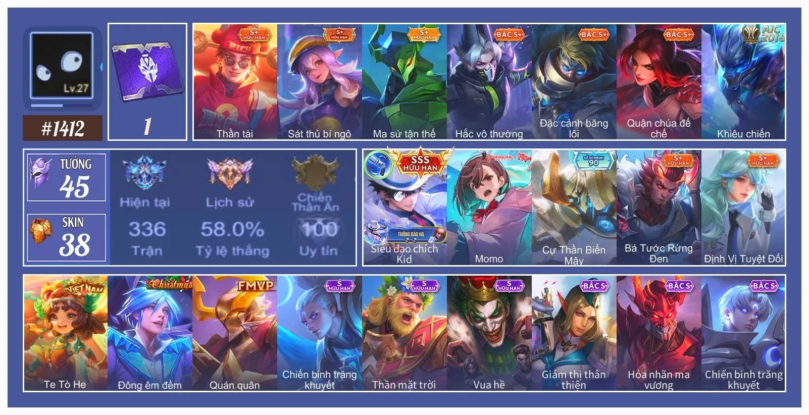 Acc Liên Quân Mobile #91