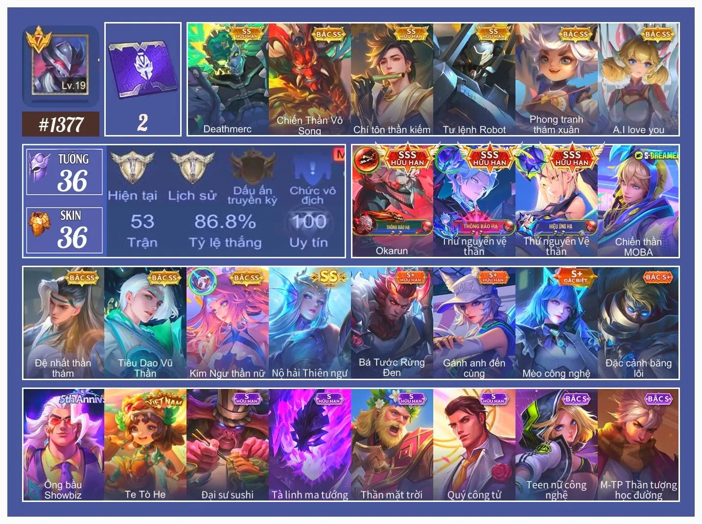 Acc Liên Quân Mobile #81