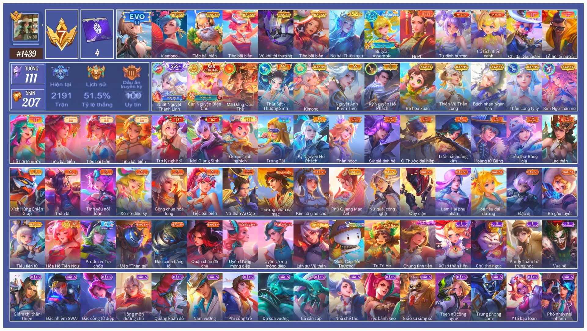 Acc Liên Quân Mobile #106