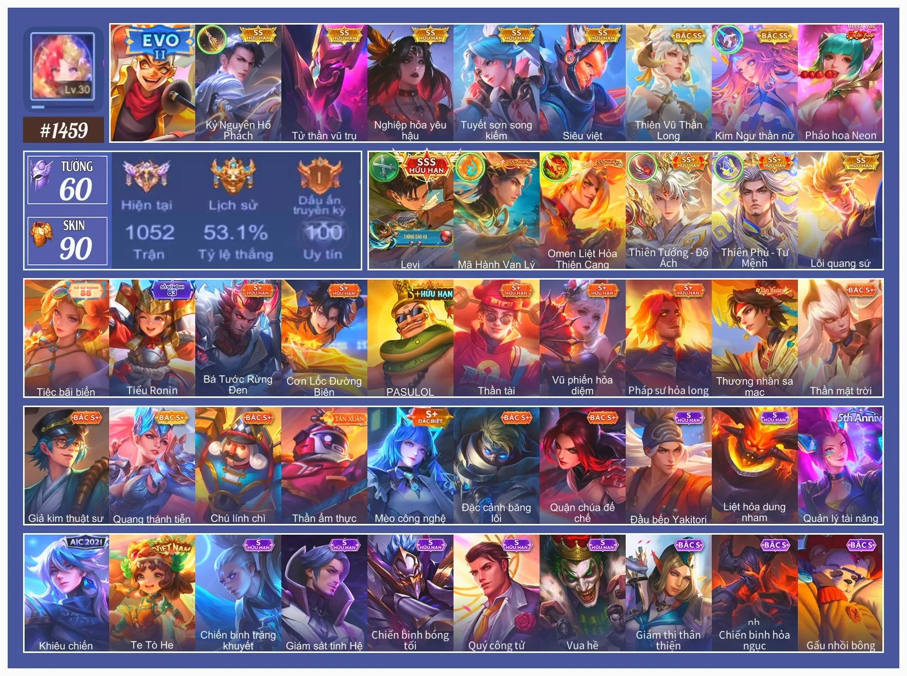 Acc Liên Quân Mobile #122