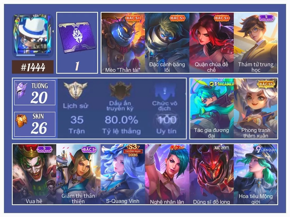 Acc Liên Quân Mobile #110