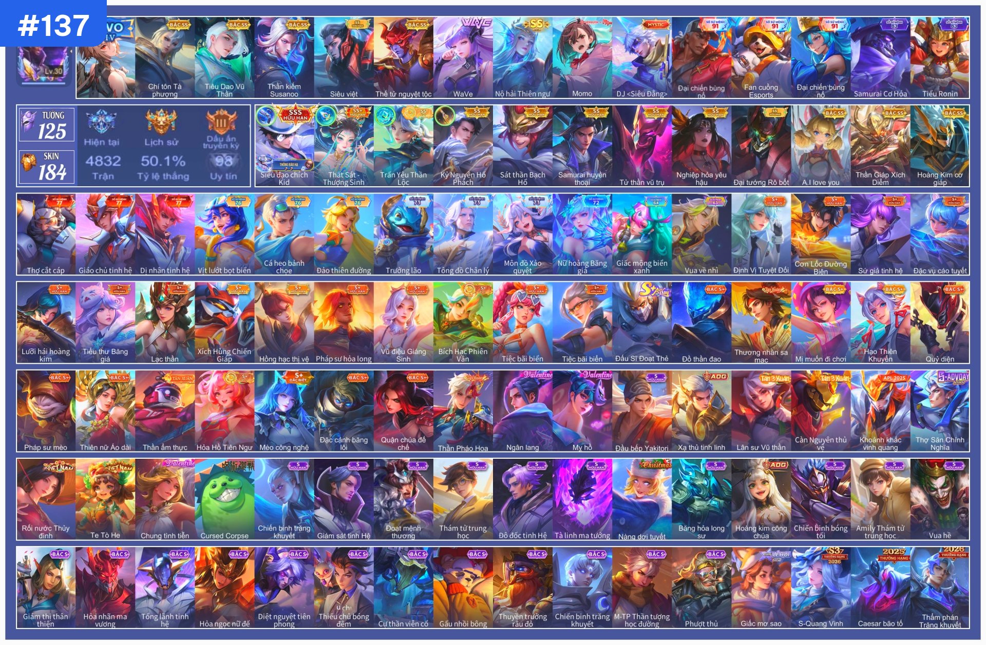 Acc Liên Quân Mobile #137
