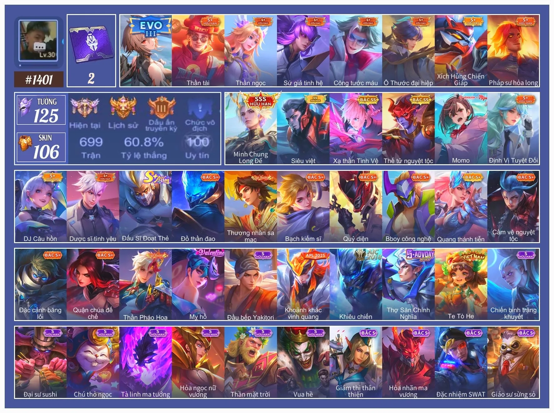 Acc Liên Quân Mobile #88