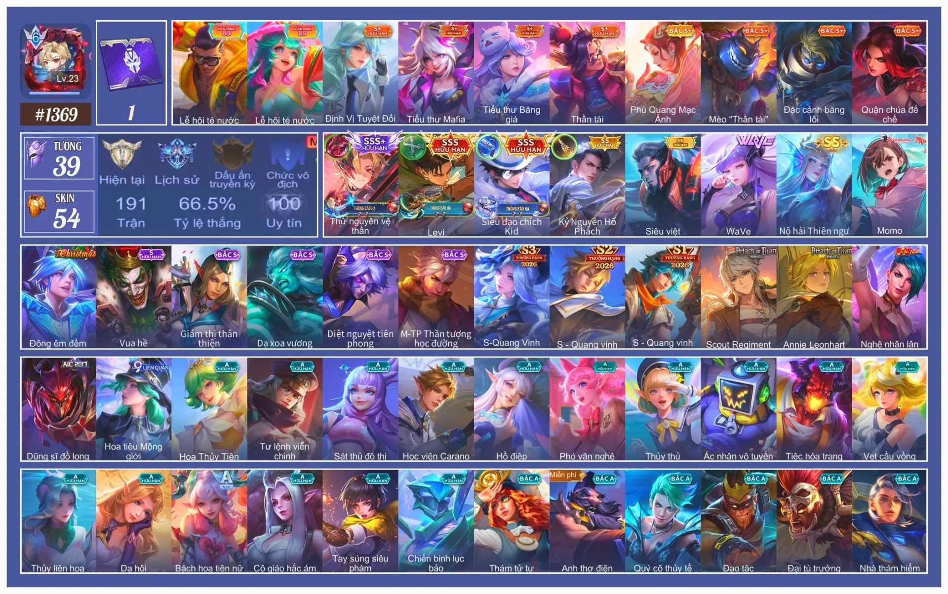 Acc Liên Quân Mobile #78