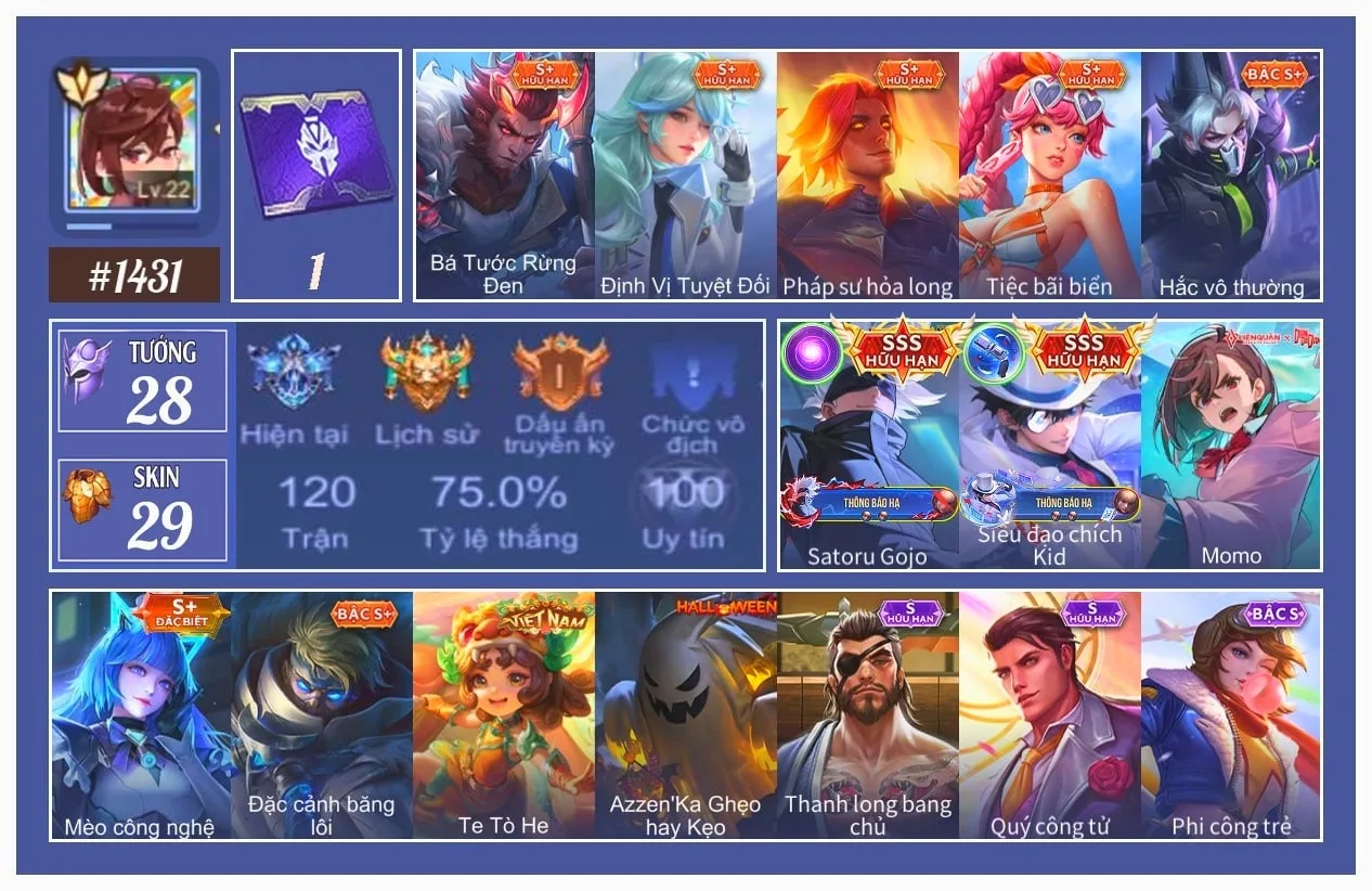 Acc Liên Quân Mobile #102
