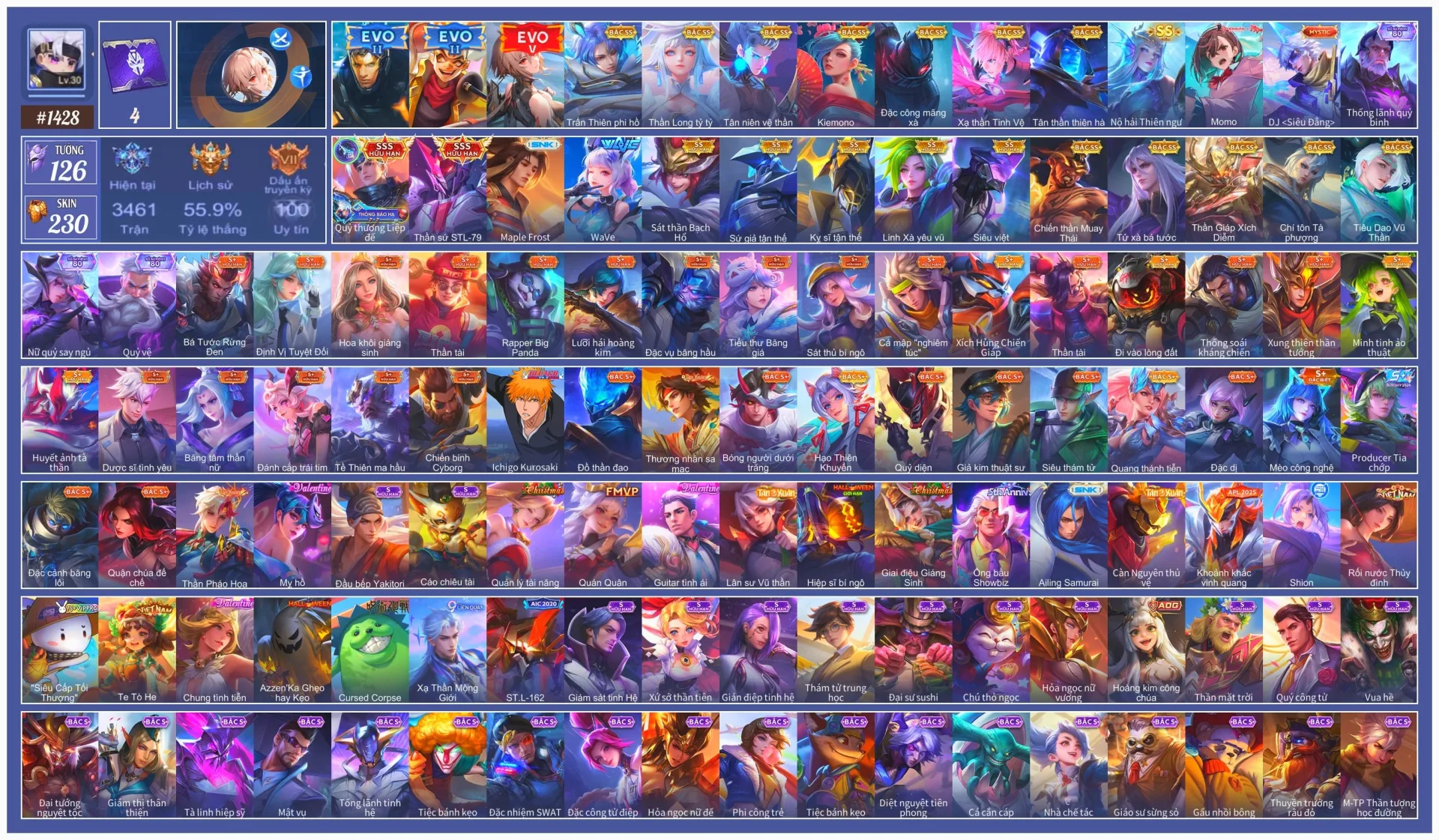 Acc Liên Quân Mobile #100