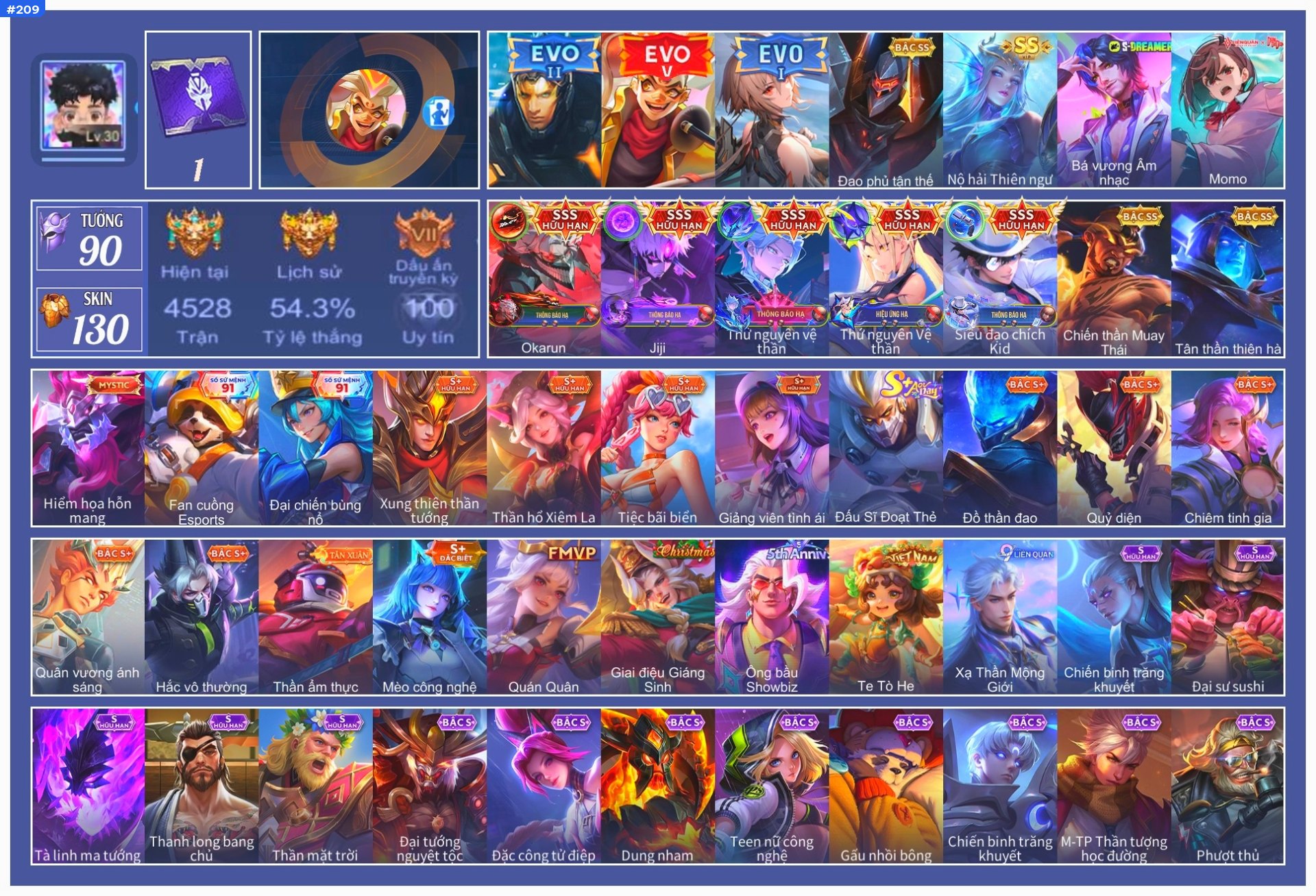 Acc Liên Quân Mobile #209